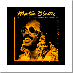 Stevie Wonder Master Blaster Orange Posters and Art